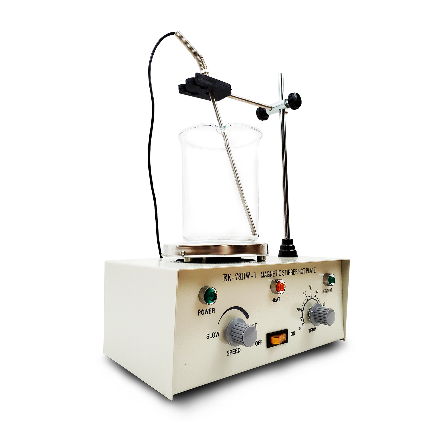 Eklab Analog Magnetic Stirrer Heating Hotplate Set Angled View