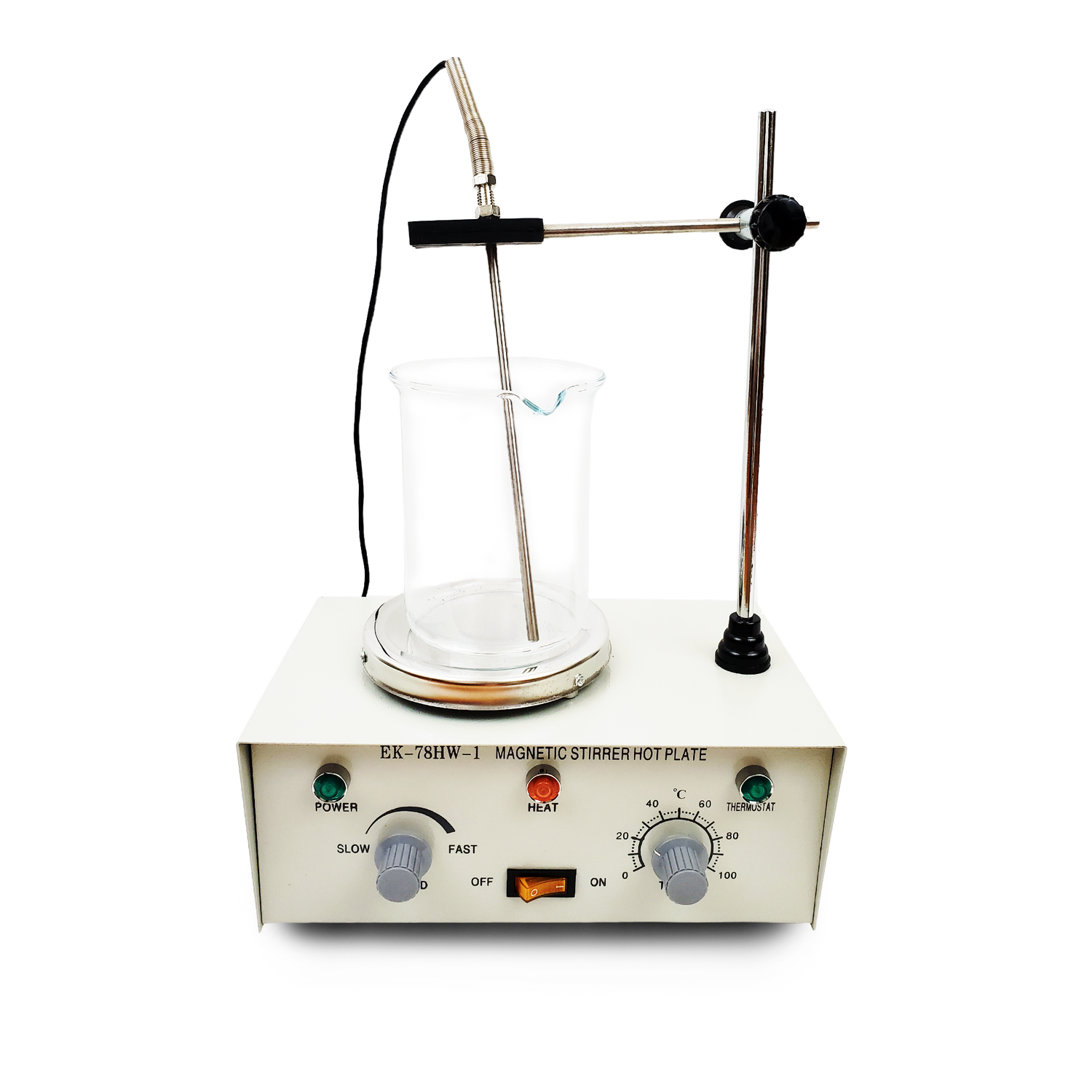 Eklab Analog Magnetic Stirrer Heating Hotplate Set Front View