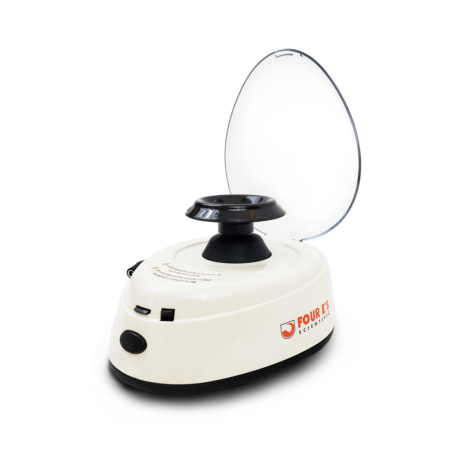 Mini Centrifuge Lid Open Angled View