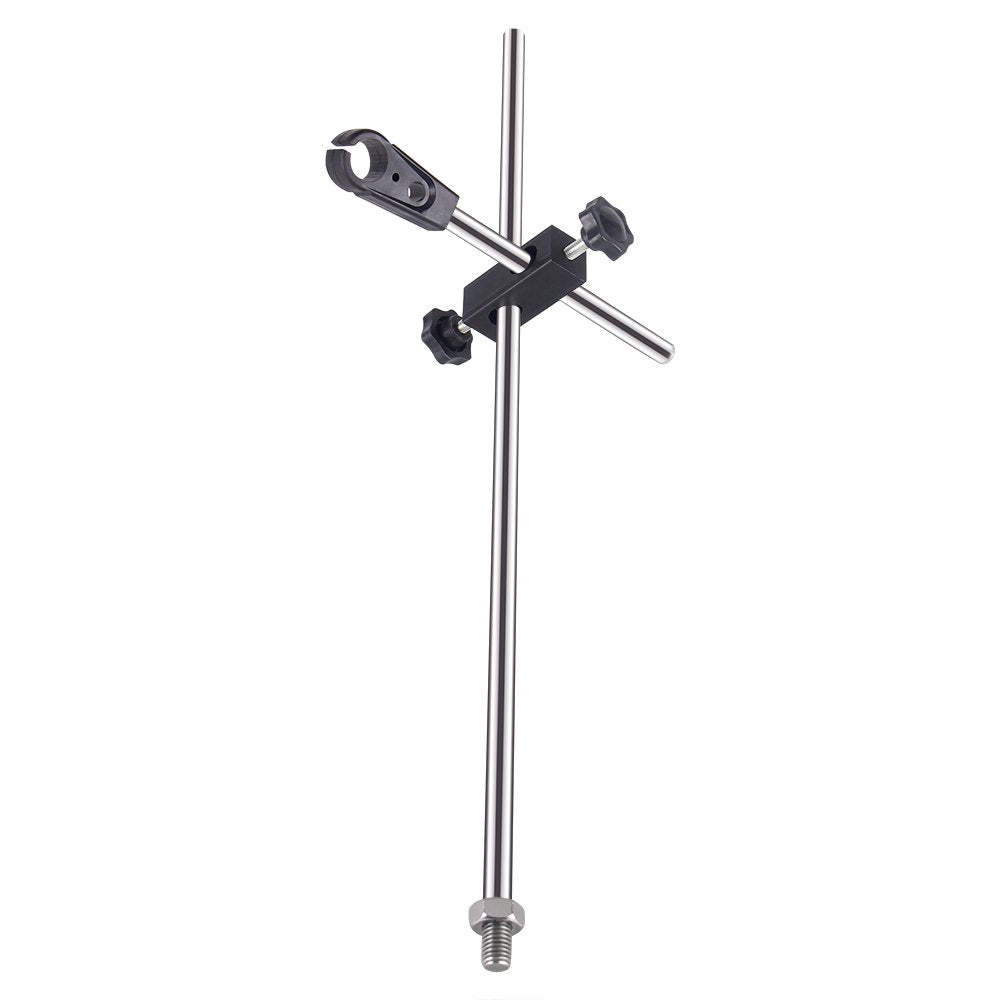 Four E's Magnetic Stirrer Stand and Metal Holder Height-Adjustable Clamp Angled View