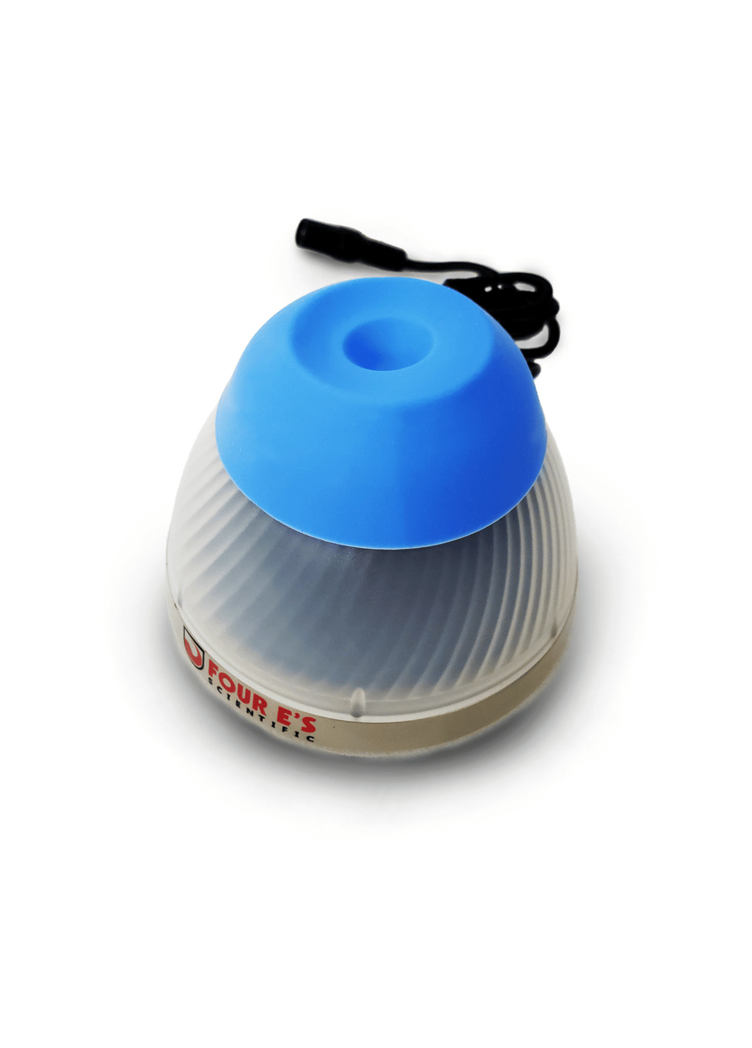 Blue Orbital Mini Vortex Mixer Angled View with Wires