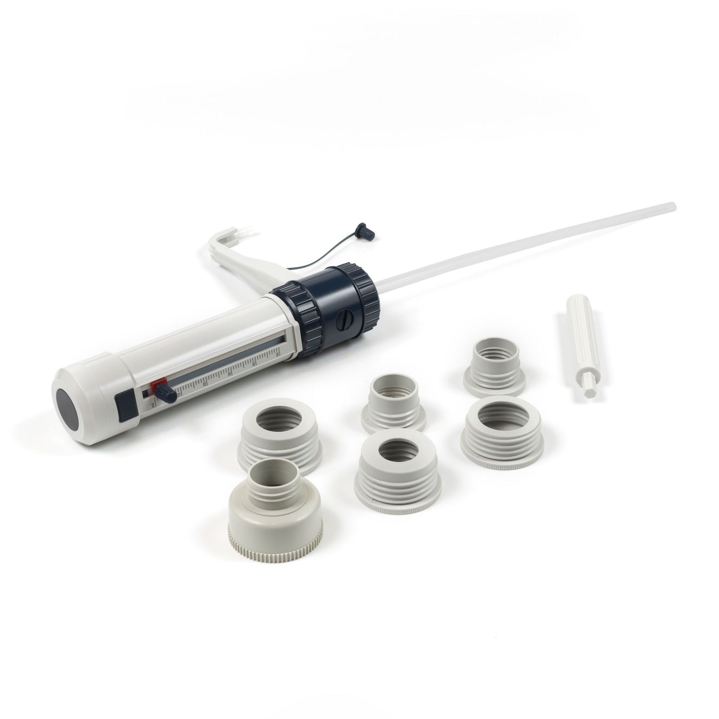 DispensMate Pro Adjustable Bottle Top Dispenser, 1-10mL, 5 Neck Adaptors Included
