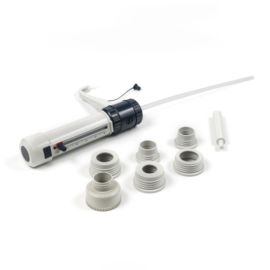DispensMate Pro Adjustable Bottle Top Dispenser, 1-10mL, 5 Neck Adaptors Included
