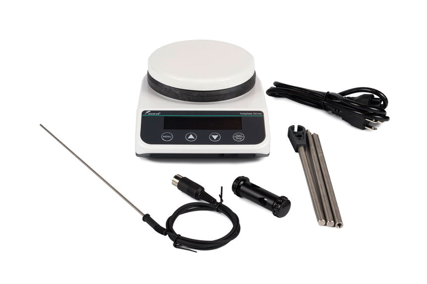 JOANLAB HS5S Digital Magnetic Stirrer Hot Plate | RT - 260°C Aluminum Hotplate | 2000 ML Large Capacity | 0-1500 RPM Mixing Speed | 135 MM Aluminum Heating Plate