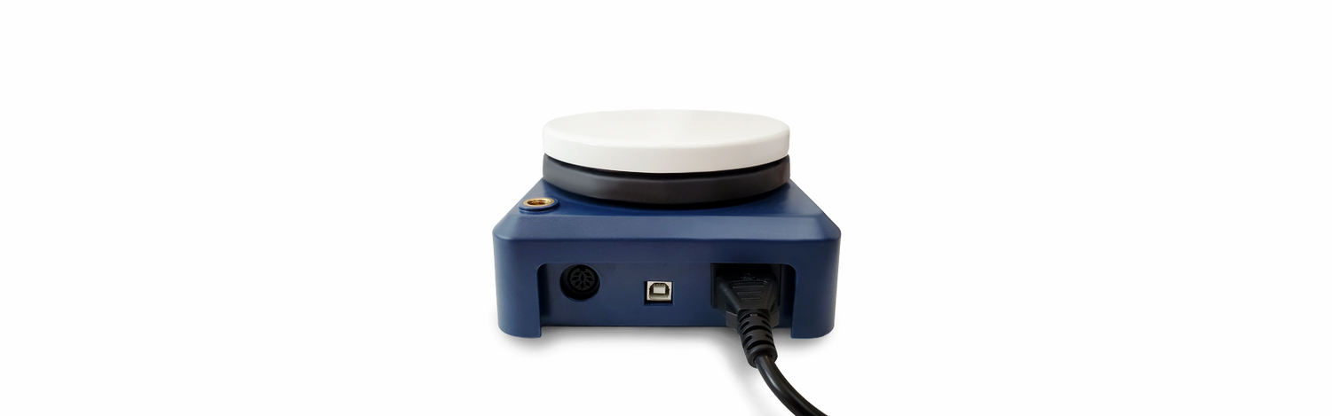 Blue LED Digital Magnetic Hotplate Stirrer Connection Ports