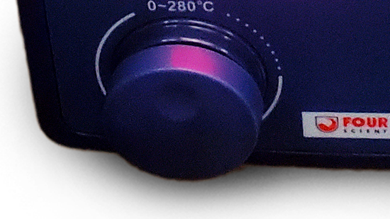 Blue LED Digital Magnetic Hotplate Stirrer Close-up on Wheels
